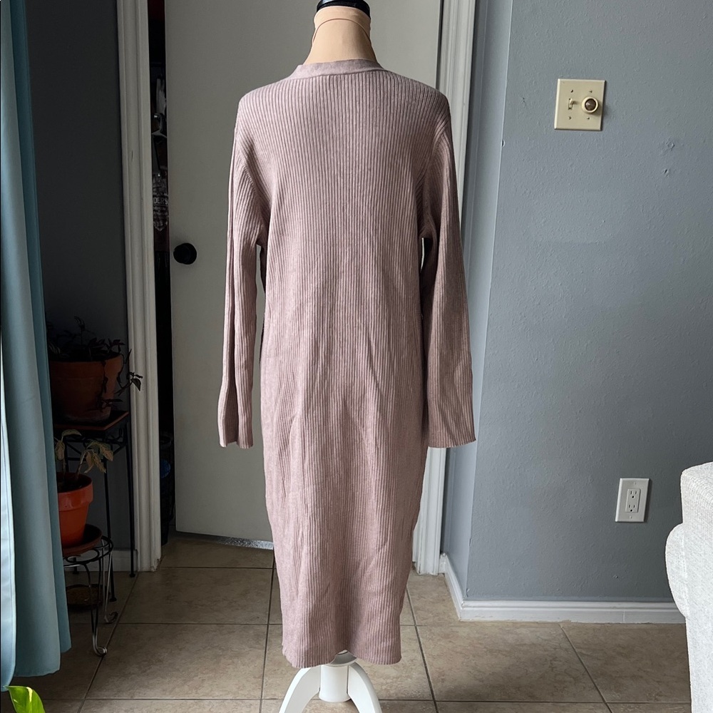 Ribbed button-up duster cardigan - Picture 7 of 9